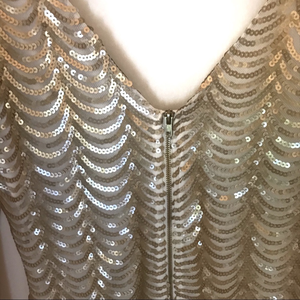 Gold Sequin Dress Size S - Picture 5 of 6